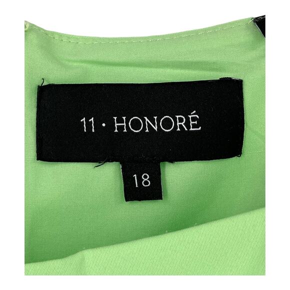 11 Honore dress Solange one shoulder midi light green size 18 - Picture 4 of 9